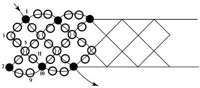 Бисерная сетка для браслета схема