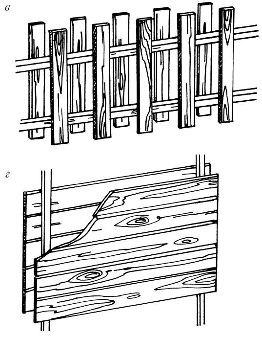 Деревянное ограждение чертеж