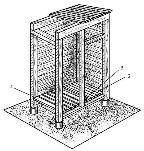 Чертежи летнего душа с раздевалкой из дерева