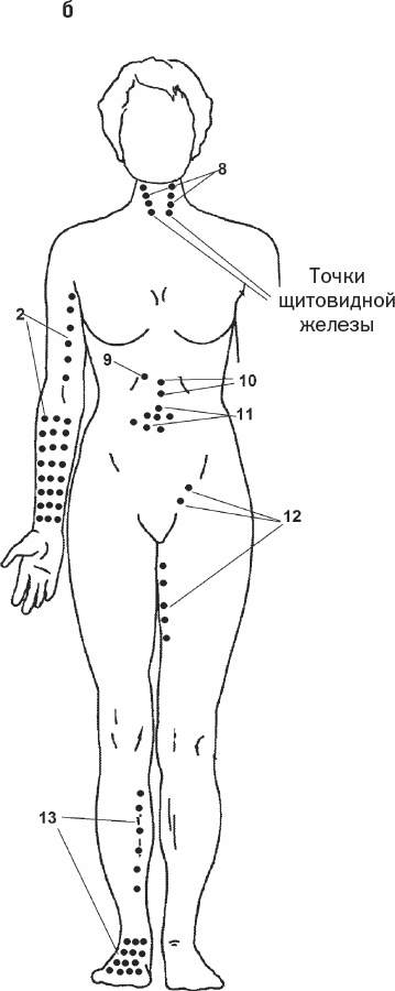 6 ая точка. Щитовидная железа точки акупунктуры. Точки для массажа щитовидной железы. Точки меридиана щитовидной железы. Акупунктурные точки щитовидной железы.