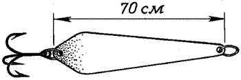 Чертеж блесны для отвесного блеснения